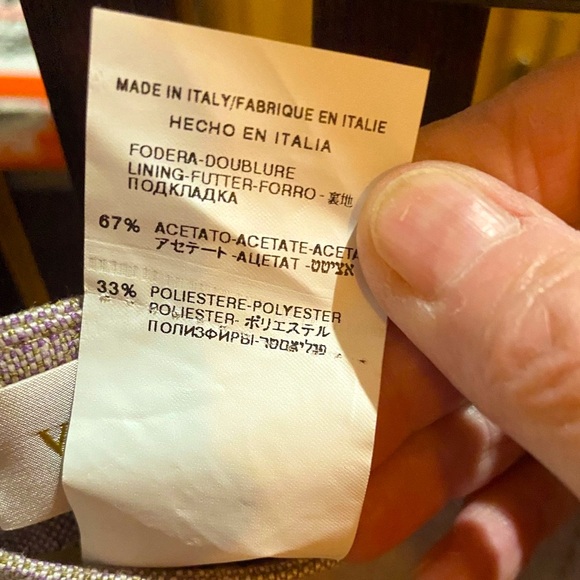 Valentino flax linen size 10 skirt. Made in Italy, top designer. Comes to knee. - Picture 11 of 12